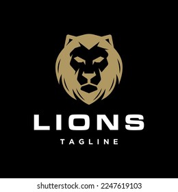 lion king mascot logo design vector