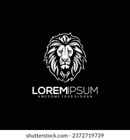 Vector de Ilustración con el logotipo de la mascota del rey león. Símbolos de la corona del león del rey real. Elegante logotipo de animal Leo de oro. Icono de identidad de marca de lujo premium. Ilustración vectorial.