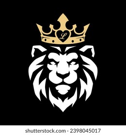 LION KING MASCOT LOGO TEMPLATE