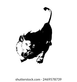 Löwenkönig der ärmsten Vektorgrafik Logo