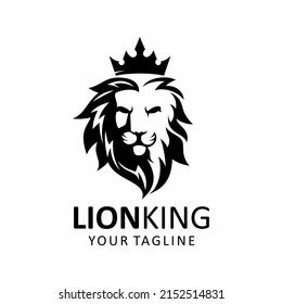 lion king silhouette vector logo