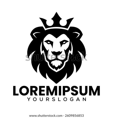 Lion King Silhouette Vector Logo, Lion King Creative Logo