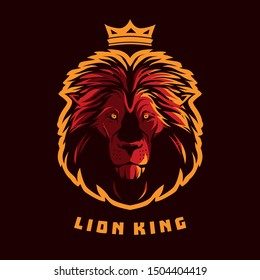 Lion king vector illustrations template