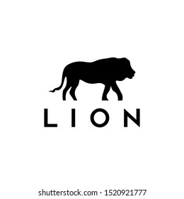 lion king vector  jungle wild animal logo design