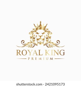 lion king vector logo vector