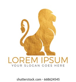 Lion King vector logo design.