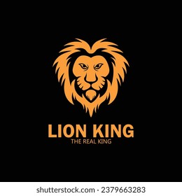 diseño de plantilla de ilustración de icono del logotipo del vector del león