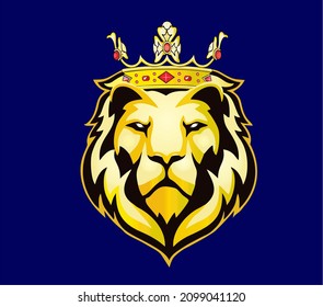 
lion king vector, royal style