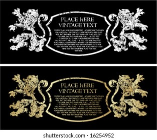 Lion label for your text