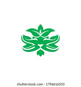 Lion And Leaf Creative Logo
