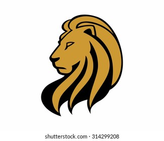 lion leo beast head cartoon character