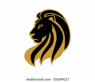 lion leo beast head cartoon character