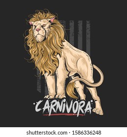 LION LEO CARNIVORA ARTWORK VECTOR