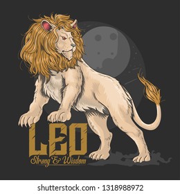 Lion Leo Gold Hair