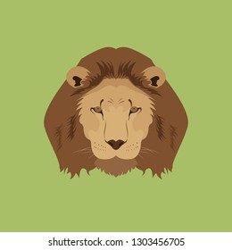 Lion Leo Head Vector and Icon