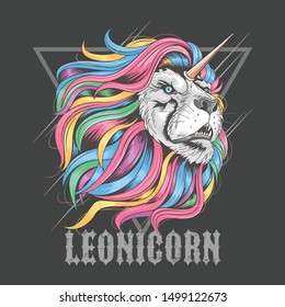 LION LEO RAINBOW HAIR UNICORN