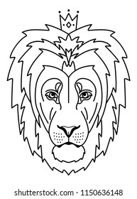 Lion Line Icon