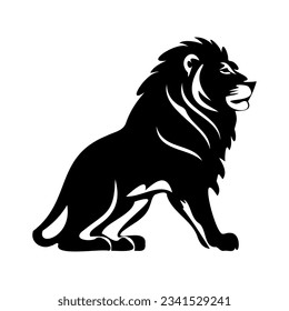 Lion line icon. King, mane, tiger, pride, beast, cat, savannah, predator, zodiac, africa. Black vector icons on a white background for Business