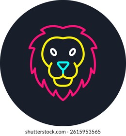 Lion Line Multi Colour Circle