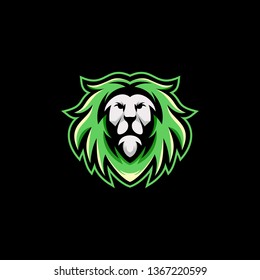 lion log design vector illustration template ready to use
