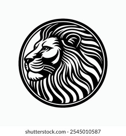 Un león en un logotipo