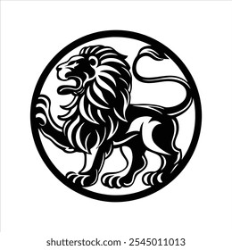 A lion in a logo