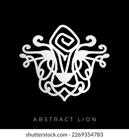 Lion logo. abstract lion head logo.
