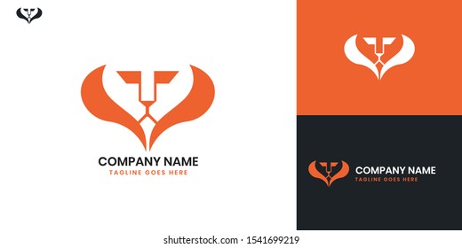 Lion logo - All elements on this template are editable with vector software.