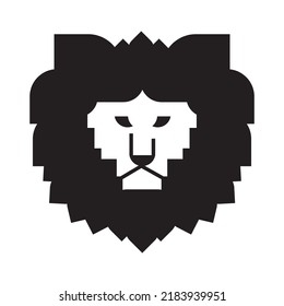 Lion Logo Animal logo simple concept creative geometric lion head Minimalistic style vector illustration
