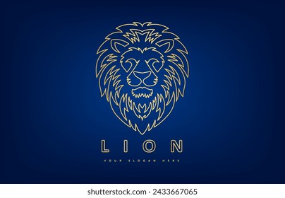 Lion logo animal vector design