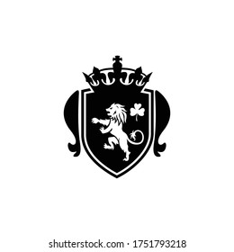 Lion logo antique sports vector