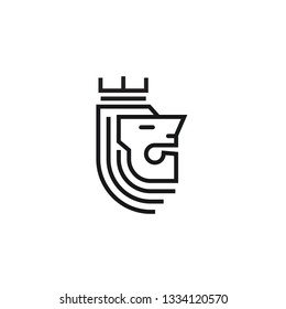 lion logo art