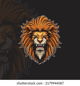 Lion logo characters. Vector illustration