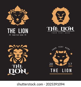 Colección de logotipo de león Vector Premium

