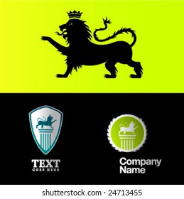 lion and logo compositions