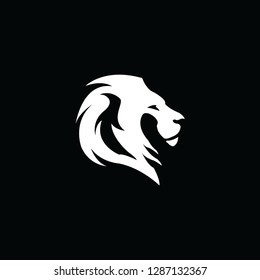 Lion Head Logo Vector Icon Illustration Stock Vector (Royalty Free ...