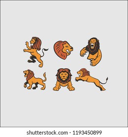 lion logo design collection