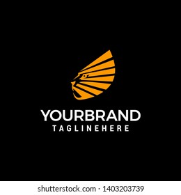 lion logo design concept template vector