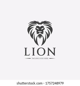 Lion logo design concept. Vector illustration