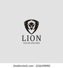 Lion logo design concept. Vector illustration