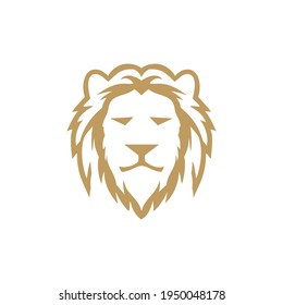 lion logo design with geometry
