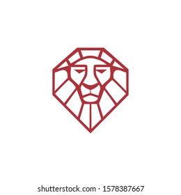lion logo design icon simple