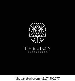 Lion logo design icon template