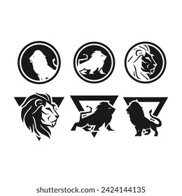 lion logo design and luxury