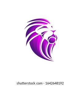 lion logo design premium vector