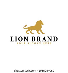 diseño de logotipo de león para plantilla de logotipo