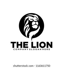 Lion logo design template. Lion head logo. Vector illustration