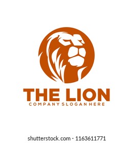 Lion logo design template. Lion head logo. Vector illustration
