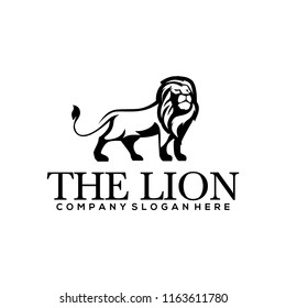 Lion logo design template. Lion head logo. Vector illustration