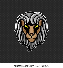 Lion logo design template ,Lion head icon Vector illustration